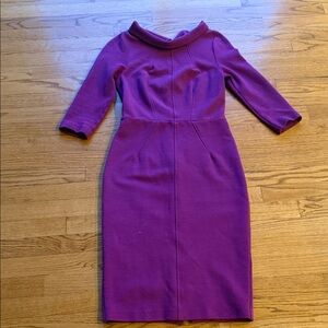 Boden Vibrant Purple Long Sleeve Dress